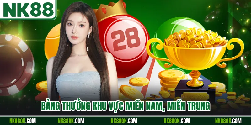 Bảng thưởng khu vực miền Nam, miền Trung